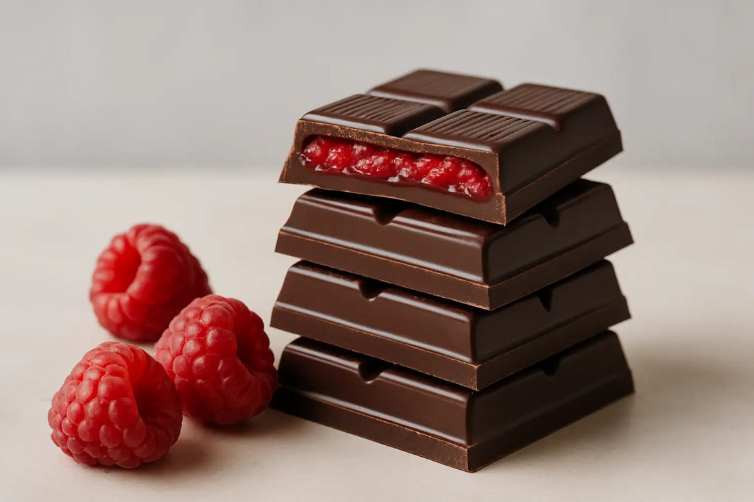 Čokolada z malinovim polnilom: zakaj deluje